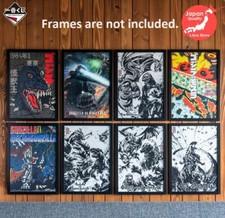 RARE Godzilla Ichiban Kuji 2023 Art Collection ALL Set of 8 from JAPAN