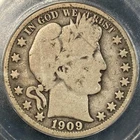1909 O Barber Half Dollar - ICG Certified G 6 - Better Date and Grade