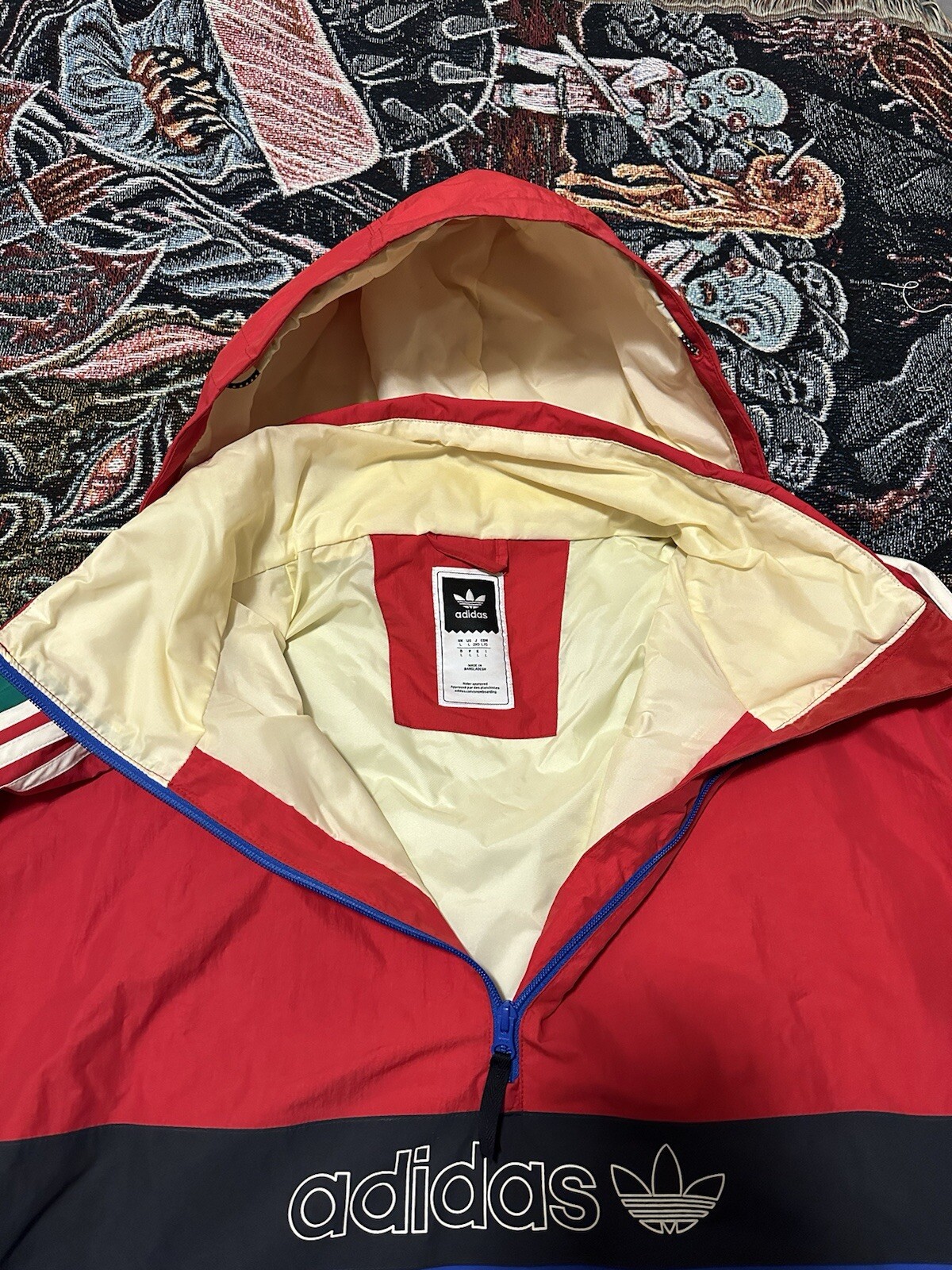 Adidas Windbreaker Jacket Large - image 5