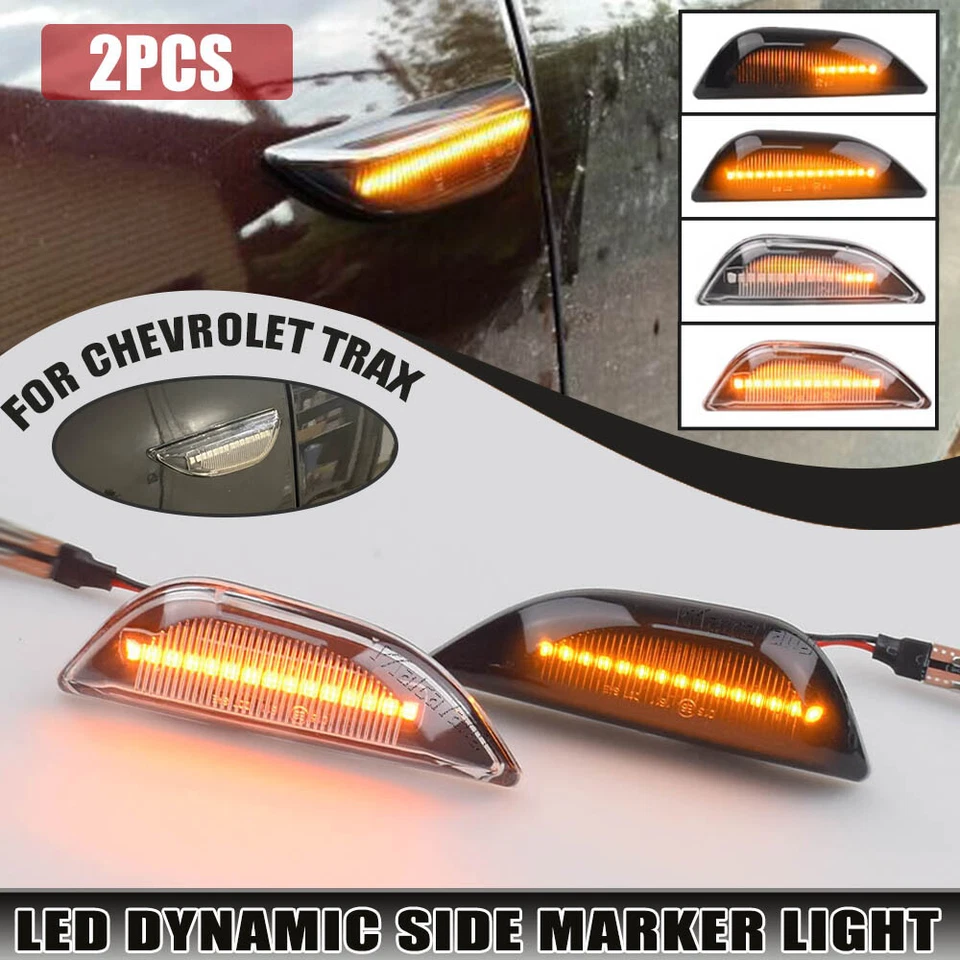 For Opel Mokka Chevrolet Trax 13-20 LED Dynamic Side Marker Light Turn Signal - Imagem 2 de 4