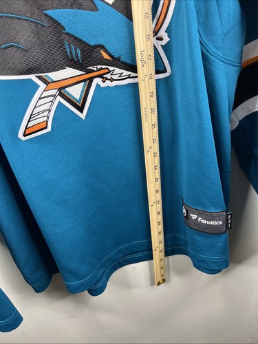 San Jose Sharks Jersey Adult XL Blue Fanatics NHL Evander Kane #9 Men B49 - Picture 7 of 10