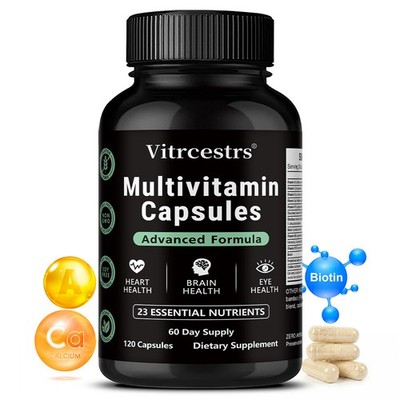 23in1-Multivitamin,30~120 Kaps Tägliche Versorgung für Gehirn, Augen,Immunsystem