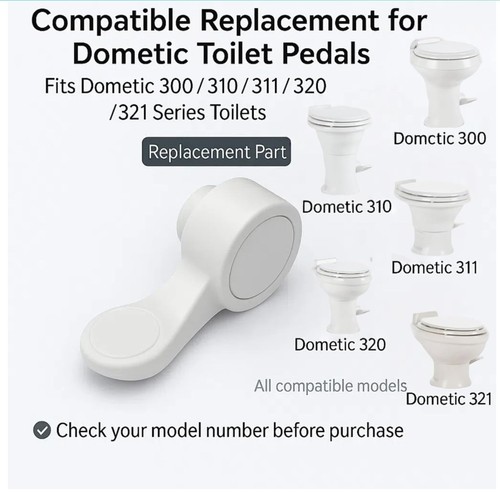 RV Toilet Foot Pedal Replacement fit for Dometic 300 310 320 321 Series Toile... - Picture 2 of 6