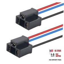 2PCS H4 Female Headlight Socket for Car,18AWG 12V Car Headlight Connector with