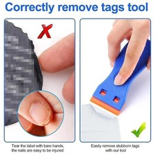 New Plastic Scraper Tool 1pc+10 Car Sticker Remover Glass Paint Grease Dirt