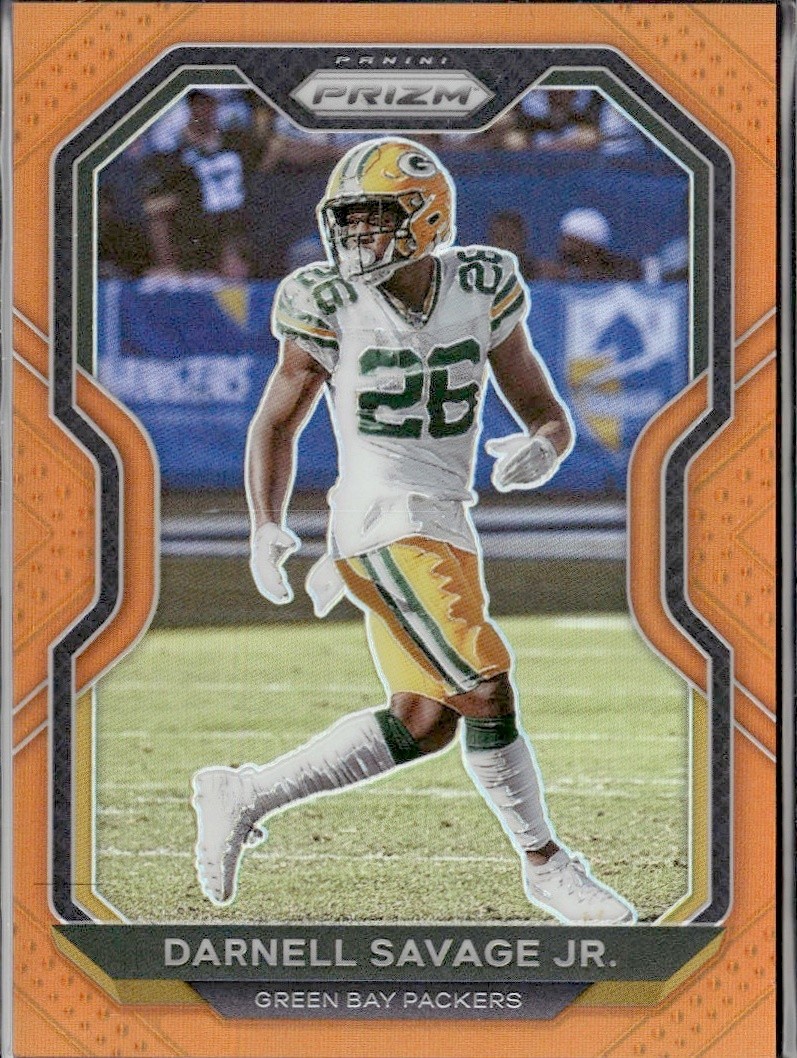 2020 Panini Prizm Darnell Savage Jr #209 Orange Prizm /249 Packers Football