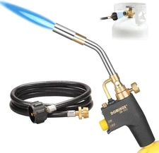 Propane Torch Head with 5FT Hose, High Intensity Trigger Start Gas Torch, Pro...