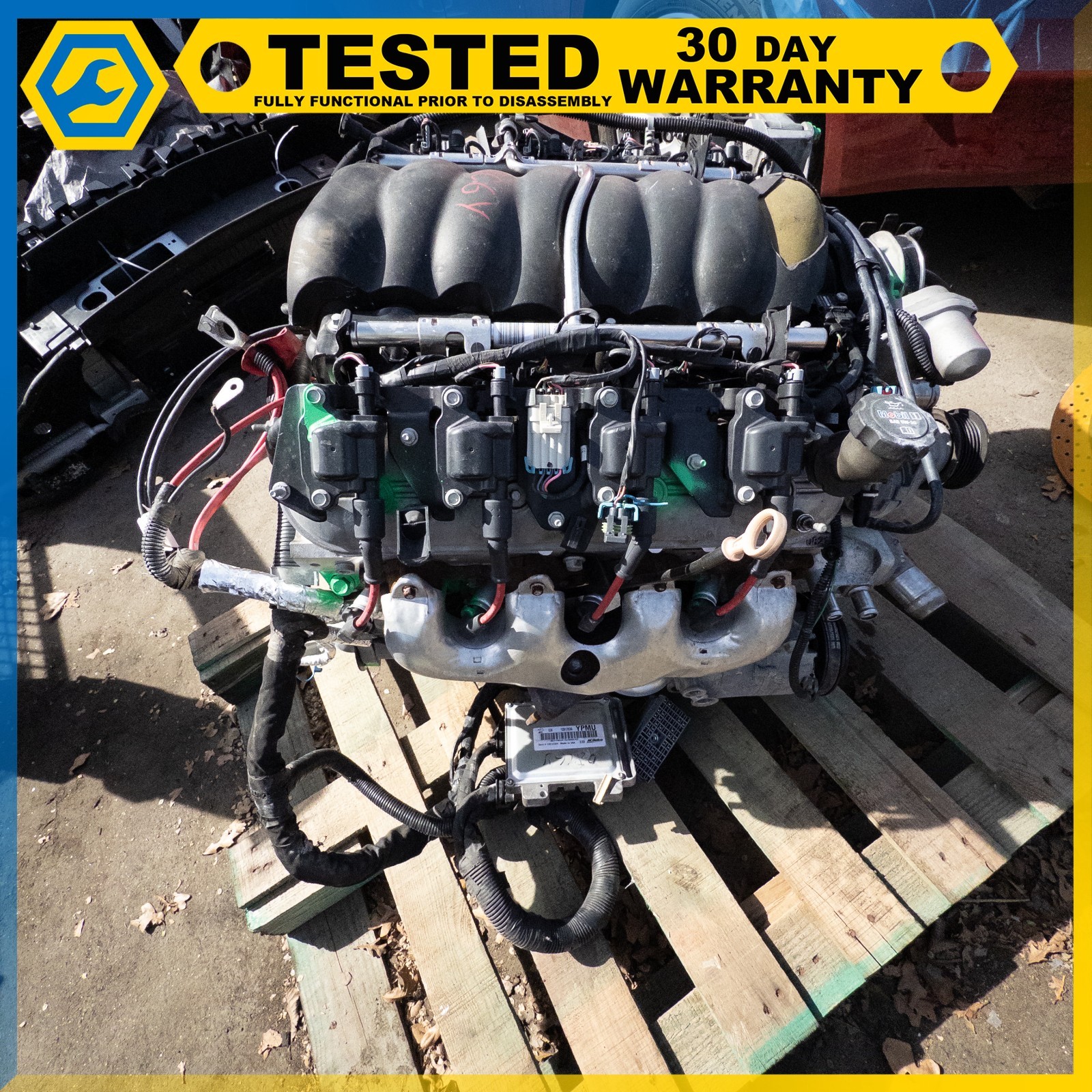 08-13 CHEVROLET CORVETTE C6 6.2L V8 LS3 ENGINE MOTOR BLOCK COMPLETE ASSEMBLY OEM