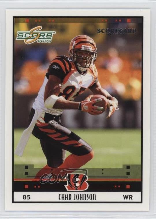 2005 Score Scorecard 23/599 Chad Johnson #56 0q3