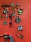 Junk Drawer U.S. Coins & More Cull Lot Holed Keychain Small Vise Estate Sale — photo 5