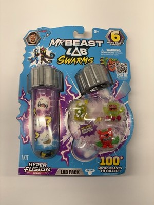 MrBeast Lab Swarms Hyper Fusion Lab Pack 6 Micro Beasts Special Edition New