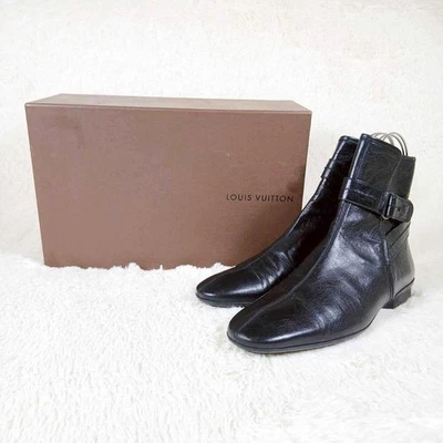 Bottes courtes Louis Vuitton avec ceinture noire taille 6,5 US environ 7,5 po... - Photo 1/4