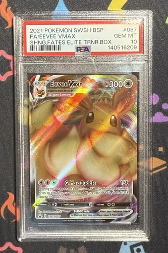 Pokémon TCG Eevee VMAX SWSH087 Black Star Promo PSA 10