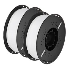 PETG 3D Printer Filament, 1.75mm 1KG White for FDM Printers 2 Pcs