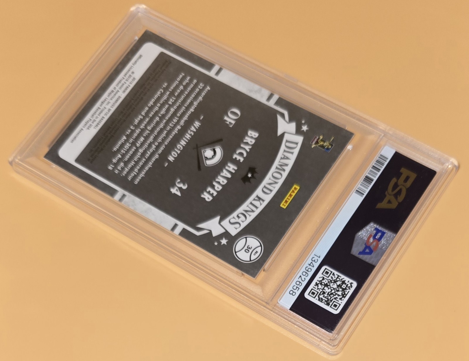 Bryce Harper PSA 10 Low Pop 2016 Panini Donruss Optic Baseball Diamond Kings MLB view 12