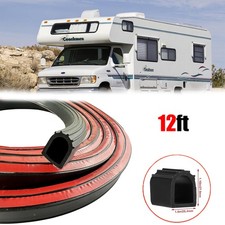 Car D Shape Heavy Duty Seal Strip 1inch RV Slide Seal EPDM Rubber Self-Adhesive