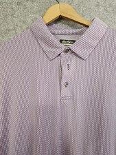 Ben Hogan Golf Shirt Men's XL Performance Purple Violet Check Wicking NEW