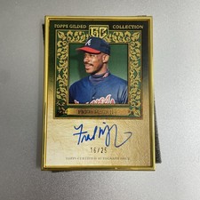 2025 Topps Gilded Fred McGriff Gold Framed Hall of Fame Auto /25 Braves