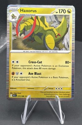 Pokemon - Haxorus 070/086 Sv: Black Bolt Reverse Holo | eBay
