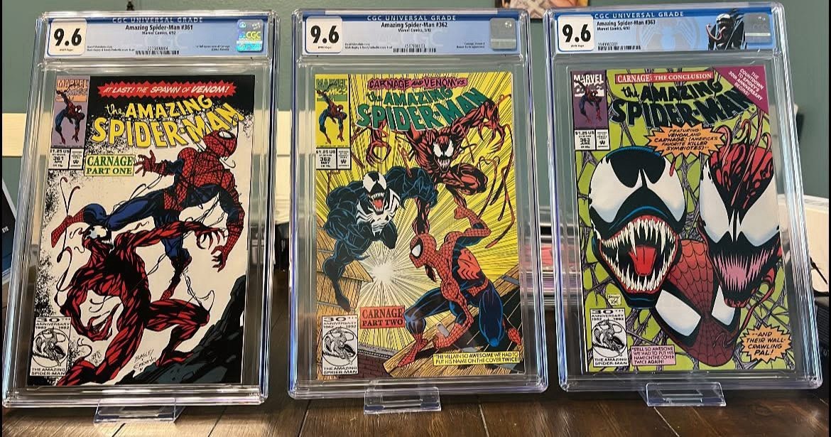 1992 Marvel Comics Amazing Spider-Man #361, 362, 363 CGC 9.6 🔥💯🔥