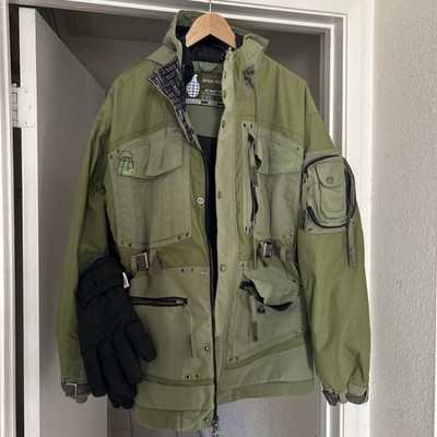 Y2K Grenade Fatigue Project Green Full-Zip  Snowboarding Jacket Coat Men's M