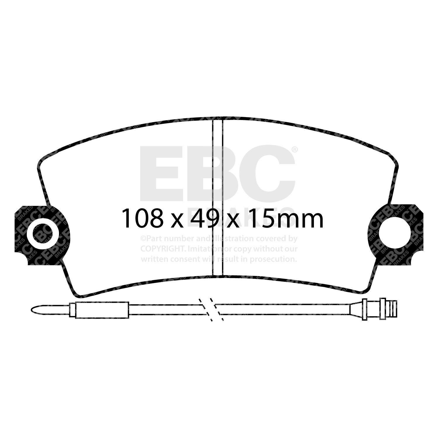EBC DP651 BRAKE PAD SET DISC BRAKE Front