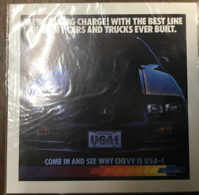 35 Advertising Proof VINTAGE 1982 ? Chevrolet Camaro We're Taking Charge!