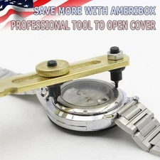 New Adjustable Rectangle Watch Back Case Cover Opener Remover Wrench Repair Kit