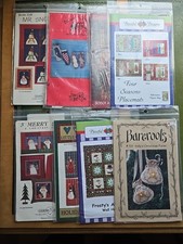 Lot Of 8 VTG Quilting Sewing Patterns Christmas Winter Holidays Quilts  More