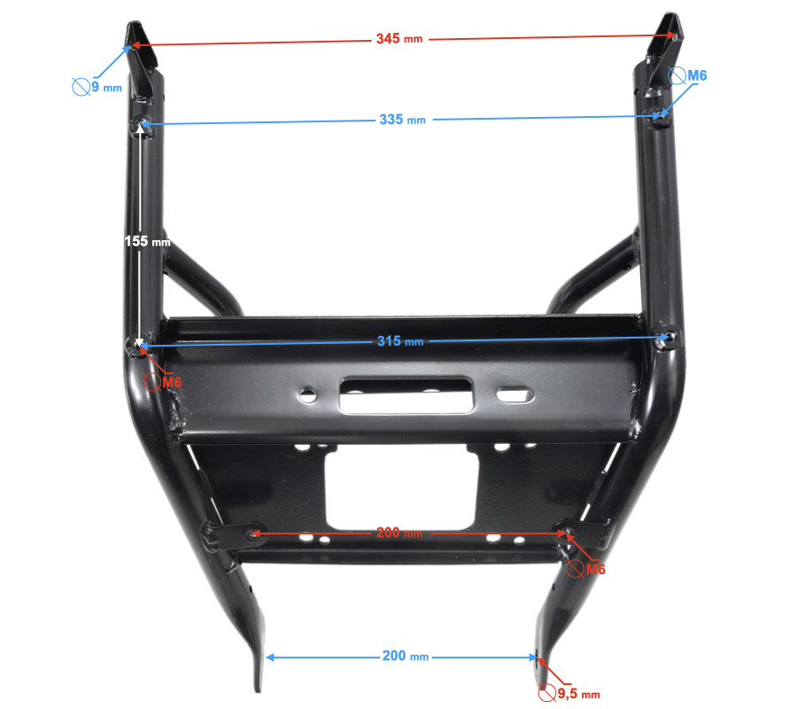 Support de pare-chocs avant Tactic 550 idéal pour rouler sur routes sinueuses