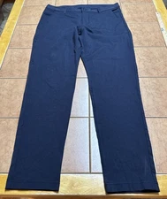 BYLT Premium Basics Everyday Slim Pants 2.0 Sz 34 x 31 Navy Blue Tapered Stretch