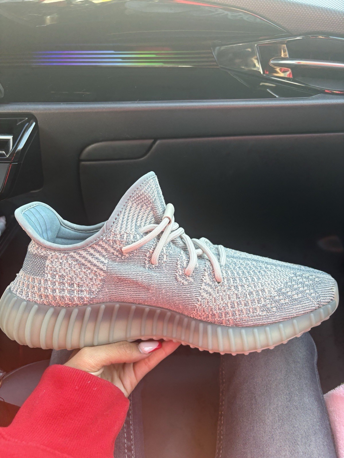 adidas Yeezy Boost 350 V2 Israfil FZ5421 Gray Orange Primeknit Low Top 2020 thumbnail 2