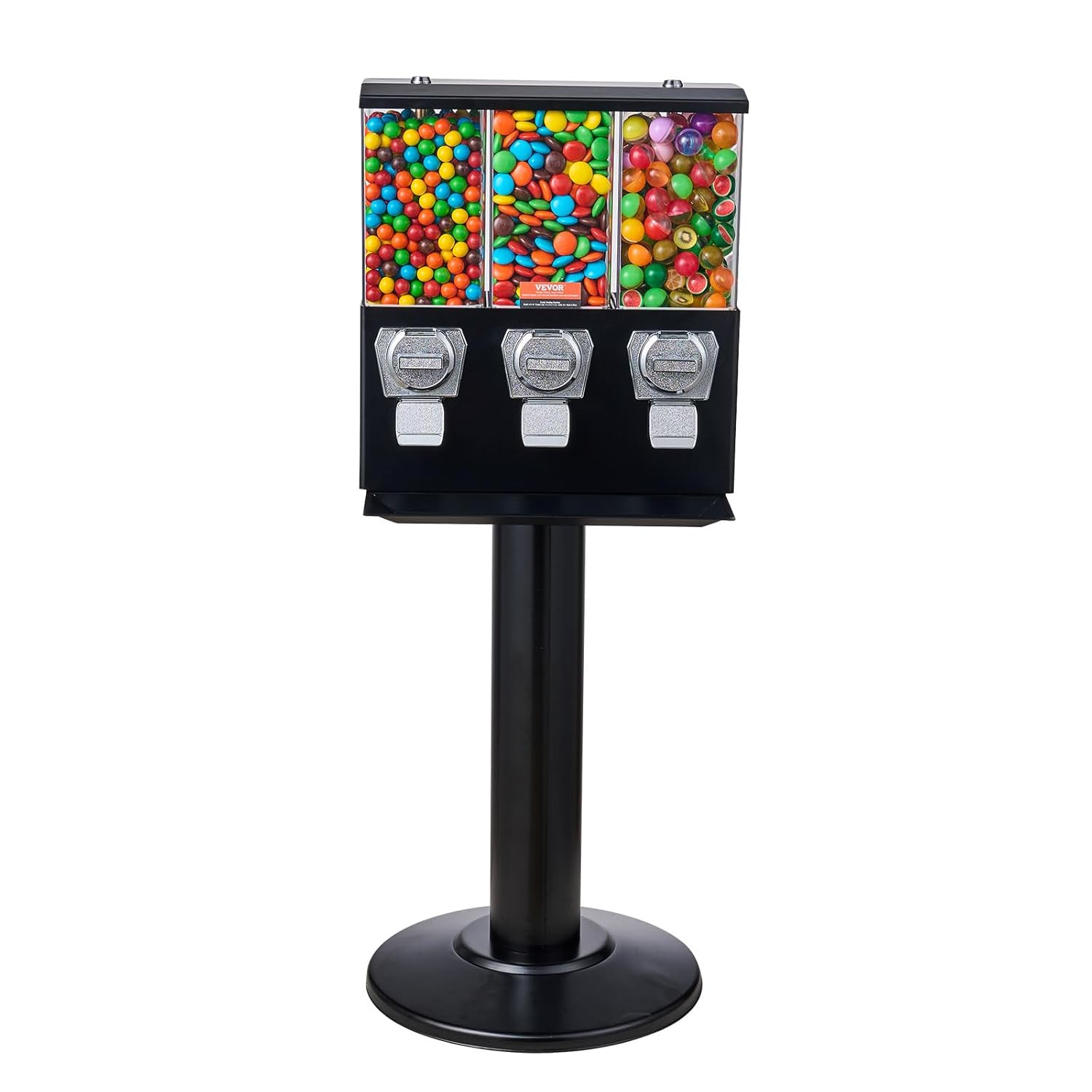Commercial Vending Machine, Triple Compartment Candy Dispens