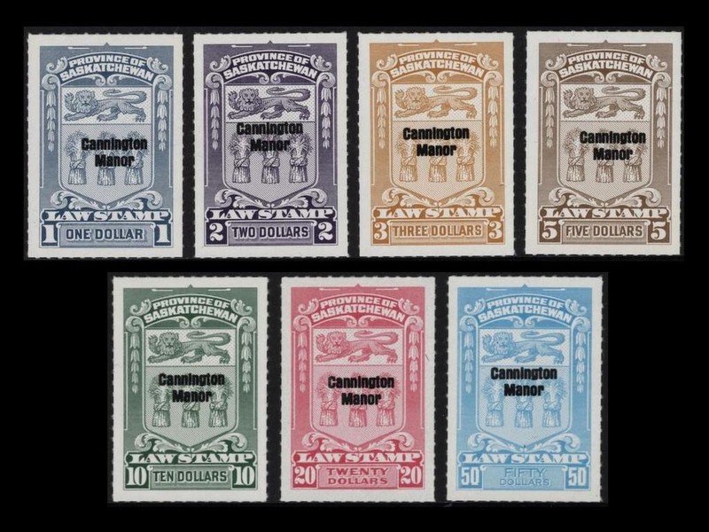 SL72-SL78 Saskatchewan Law BILESKI CANNINGTON MANOR OVPT Set MNH PHOTOS P-698