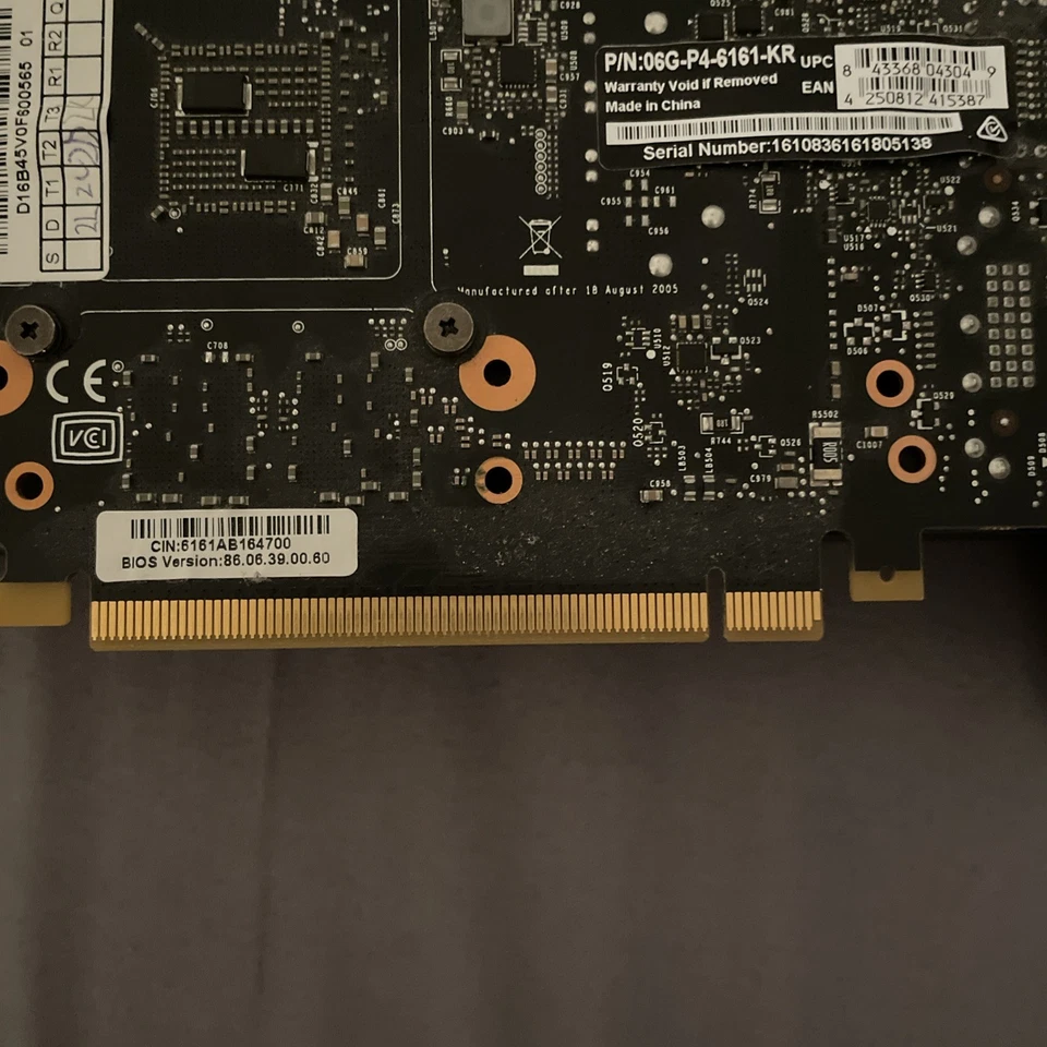 EVGA NVIDIA GeForce GTX 1060 6GB GDDR5 SC Graphics Card – Fully Working - Image 3 of 4