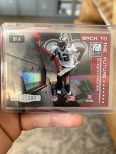 2007 Donruss Elite Back to the Future Tim Brown Marques Colston #BTF-14 Red /200