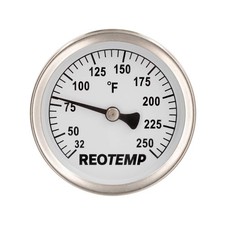 REOTEMP S2-F1 Pipe Clamp Surface Hot Water Thermometer Yellow