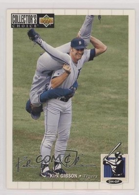 1994 Upper Deck Collector's Choice Silver Foil Signature Kirk Gibson #403 05ye
