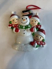 Polarx Christmas Ornament-Brand New-SHIPS N 24 HOURS 3 Kids Snowman
