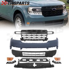 For 2022-2024 Ford Maverick Upper Lower Bumper Cover Grille Radiator Bracket Set
