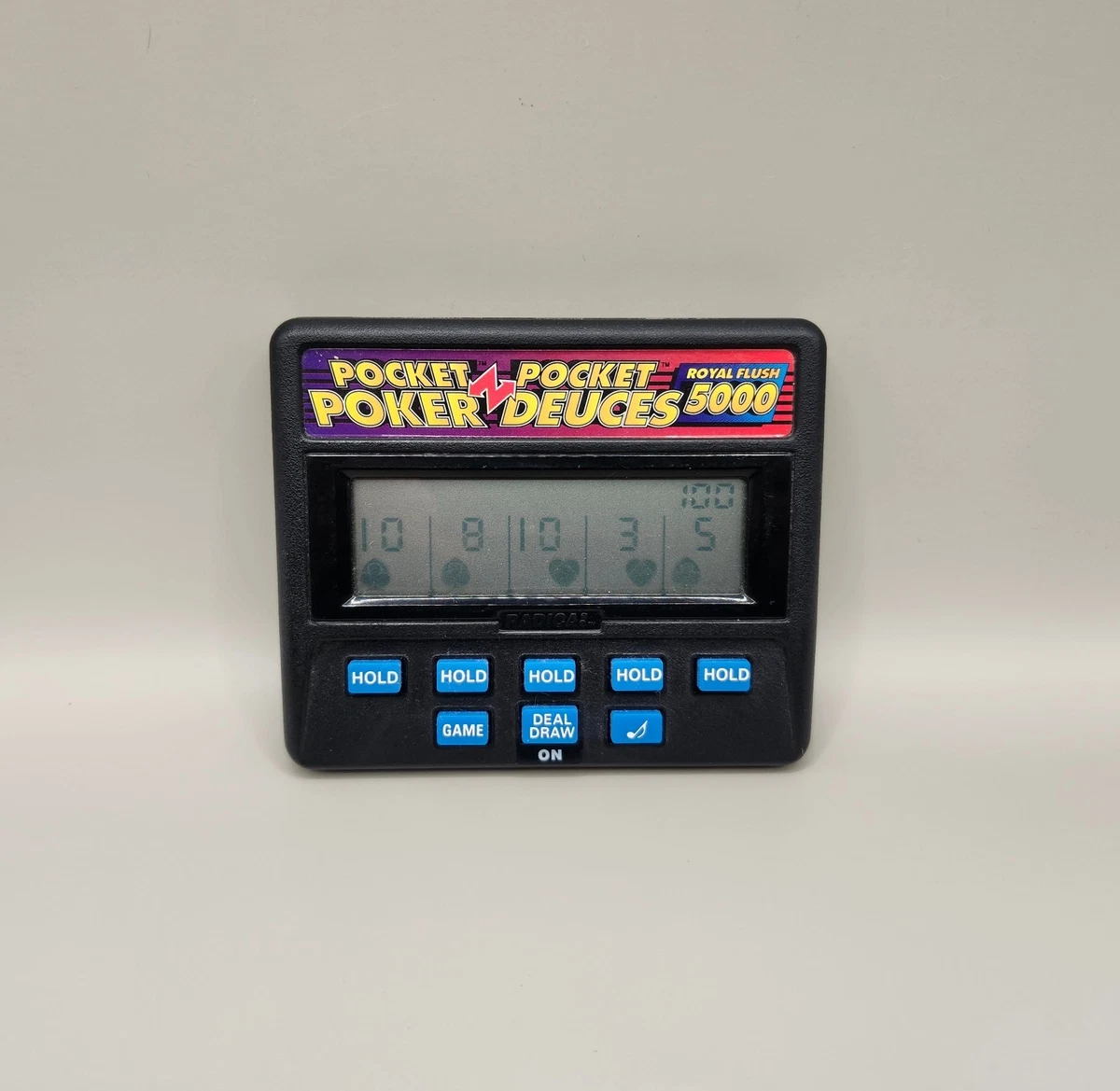 Radica Bonus Poker & Draw Poker Two Games In One LCD Handheld Game