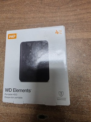 WD WDBU6Y0040BBK-WESN 4TB Elements USB 3.0 High-Capacity Portable Hard Drive for