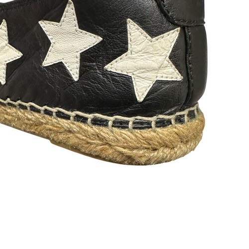 Saint Laurent Flat Shoes Women's Size 37 Black Leather - Picture 7 of 9
