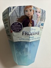 Disney Frozen 2, 48-Piece Surprise Puzzle in Plastic Gem-Shaped Storage Case