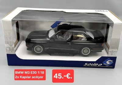 BMW M3 E30 SOLIDO Schwarz 1:18