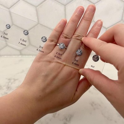 Precise Sturdy Strong Versatile Clear Transparent Waterproof Jewelry Guide Ruler