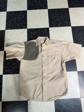 Vintage CC Filson Super Shooting Shirt Size M Beige Style 0112 Made In USA