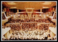 1970s Germany Berlin Philharmonie Concert Hall Interior Orchestra Postcard