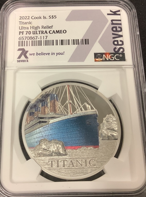 2022 Cook Islands Titanic NGC Graded Proof 70 Ultra Cameo! | eBay