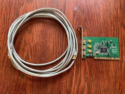 AGERE PCI FireWire Card for the P4 Slot with 14  6 Pin To 4 Pin Cable